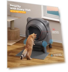 Self Cleaning Litter Box — Self-Cleaning, FEELNEEDY