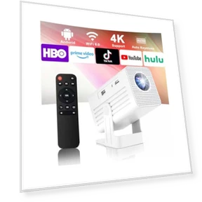 Smart Projector with WiFi and Bluetooth — Home Theater Projectors, XENPONAD