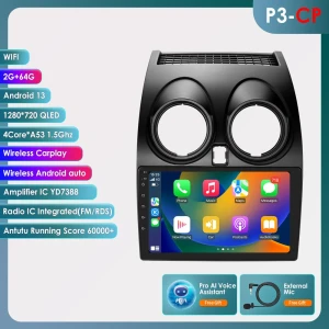 4G LTE Eight-Core 2 DIN 9-Inch Intelligent Car Multimedia Player with GPS Navigation, DSP, CarPlay, Android Auto — Car Infotainment System, Hizpo