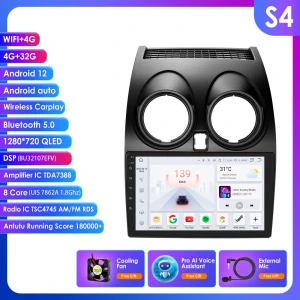 4G LTE Octa-Core 2 DIN 9-Inch Smart Car Multimedia Player with GPS Navigation, DSP, CarPlay, Android Auto — Car Infotainment System, Hizpo