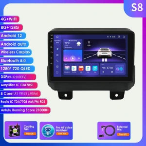Android Car Radio with GPS Navigation and CarPlay — Car Infotainment System, Hizpo