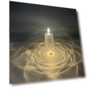 Crystal and Diamond Table Lamp with RGB Color Changing Touch Control — Creative Lighting Solutions, YWZT