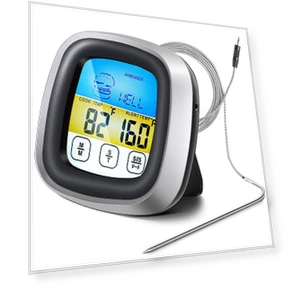 Digital Kitchen Thermometer with Touch Screen — Instant-Read, Mellow Home