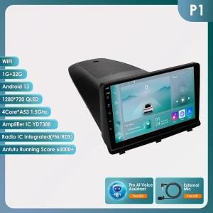 Intelligent CarPlay 4G Android 12 Multimedia Video Player Navigation GPS 2 DIN Head Unit — Car Infotainment System, Hizpo