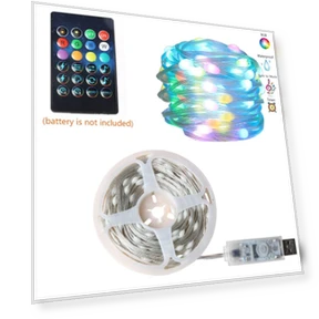 Smart Bluetooth Control USB LED String Lights — Outdoor String Lights, Kongdii