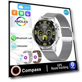 Smartwatch with AMOLED Display and Health Monitoring — Smartwatches, Zodvboz