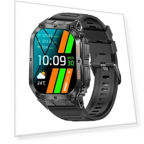 Smartwatch with AMOLED Display, Health Monitoring, and Bluetooth Calls — Smartwatches, ESTG