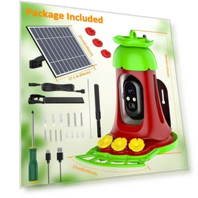 Solar-Powered Smart Bird Feeder with Camera — Backyard Birding, Automobile Club