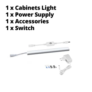 Touch Control LED Under Cabinet Lighting Kit — LED Strip Lights, COOKING-MALL