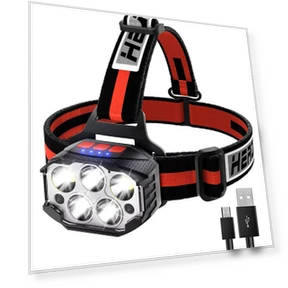 USB Rechargeable Headlight with Motion Sensor — Flashlights, Automobile Club