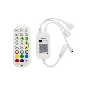 WiFi RGB LED Controller for LED Strip with IR Remote and Smartphone App Compatibility — LED Strip Lights, HomeHarmony
