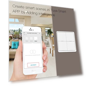 Wireless Smart Scene Switch Button — Smart Home Hubs & Controllers, MOES