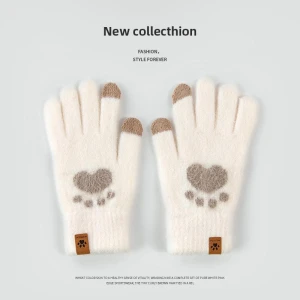 Women's Winter Fingerless Fleece Gloves with Touchscreen — Heated Gloves, the BAY