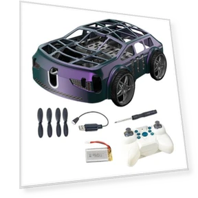 2-in-1 Drone Car with Remote Control — Remote Control Cars, Green Hands