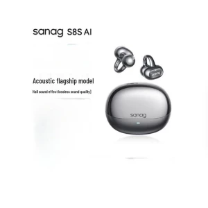 AI Ear Clip Open-Ear Bluetooth Headphones — Wireless Earbuds, SANAG