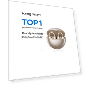 AI Open-Ear Clip Bluetooth Headset — Over-Ear Headphones, Saina