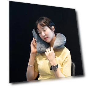 G-Shape Smart Neck Massage and Support Pillow — Neck Support, Breo