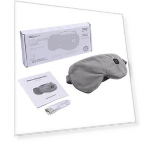 Heated Eye Mask for Dry Eyes Hot Compress Smart Timing Sleeping Mask — Masks, Kings City