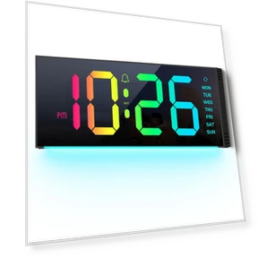 Large Digital LED Wall Table Clock with Remote Control and Night Light — Clocks, Artesano Home