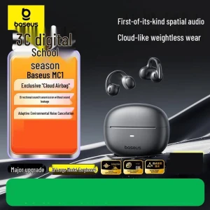 Open-Ear Clip-On AI Bluetooth Headset — Wireless Earbuds, Baseus