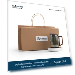 Smart Thermostatic Glass Tea Infuser Cup — Beverage Warmers, Nanshan