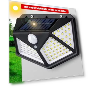 Solar Wall Lamp with Motion Sensor — Garden Illumination, Bloom Habitat