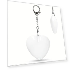 Touch-Controlled Heart-Shaped Night Light Keychain — Creative Lighting Solutions, Home Whispers