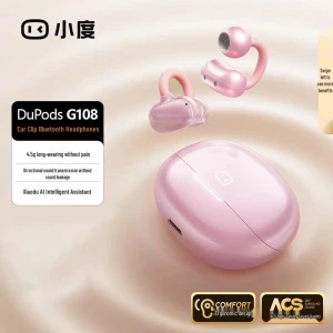 Wireless Open-Ear Clip Bluetooth Earbuds with AI Noise Reduction — Wireless Earbuds, Xiaodu