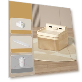 Automatic Cat Water Fountain with Triple Filtration — Fountains, Haven Home