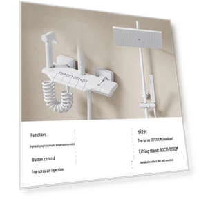 Digital Smart Thermostatic Shower System — Home Climate Control, TLXT