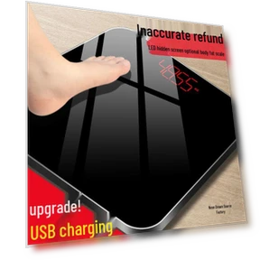 Durable Rechargeable Smart Body Fat Scale — Weight Management Tools, Chose One