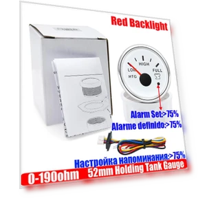 Holding Tank Gauge with Flash Alarm and Sewage Level Sensor — Liquid Level, DS Fcf