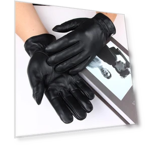 Men's Heated Sheepskin Gloves with Touchscreen — Gloves & Mittens, Hengyuanxiang