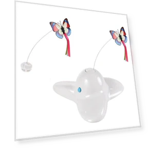 Modern Rotating Motion Activated Butterfly Funny Smart Interactive Flutter Bug Automatic Puzzle Cat Toy — Cat Playthings, Artesano Home