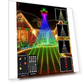 Outdoor Decorations Waterfall String Lights — String Lights, 3JH