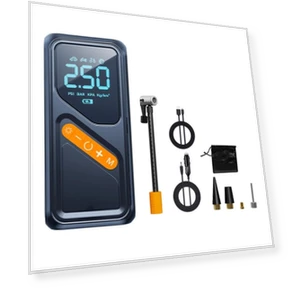 Portable Air Compressor with Touch Control — Portable, Turtledove