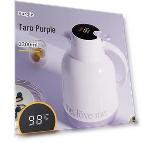 Smart Digital Display Glass Liner Thermos Flask — Travel Drinkware, JEKO&JEKO