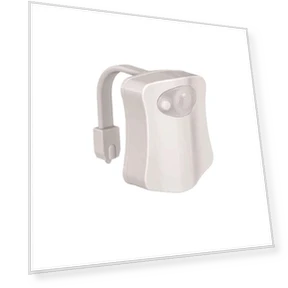 Universal 8-color LED toilet sensor light, modern creative bathroom night light — Night Lights, SolaceStone