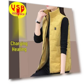 Women's Smart Electric Heated Vest with USB Charging - Winter XL — Base Layers, The Two