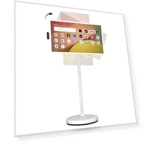 32 Inch FHD Smart Portable TV on Wheels — Streaming Devices, Apolosign