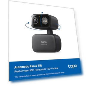 Indoor/Outdoor Pan/Tilt Wired Security Camera — Dome Surveillance Cameras, Tapo