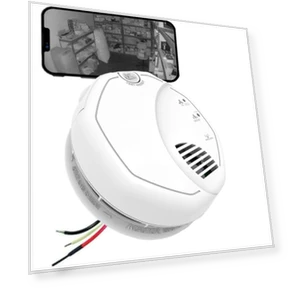 Invisible IR Night Vision SecureGuard 2K HD Smoke Detector WIFI Spy Camera — Dome Surveillance Cameras, Zeus CCTV