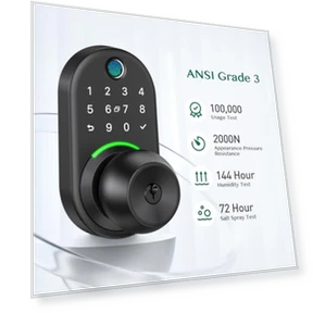 Keypad Smart Door Lock with Knob — Electromagnetic Security Locks, Yamiry