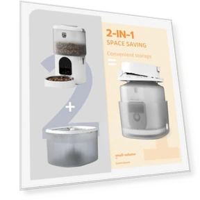 Automatic Cat Feeder with Camera and Water Fountain — Smart Pet Feeders, Romiromi