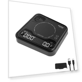Coffee Scale with Timer, Bluetooth, and Auto Mode — Weight Management Tools, BOOKOO
