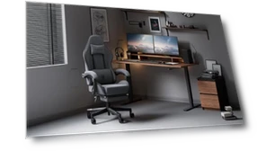 Gaming Chair with Massage and Footrest — Gaming Chairs, Dowinx