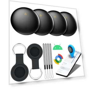 Bluetooth Tracker Tags with Waterproof Case — Item Locators, WATSABRO