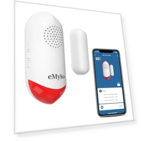 Door Alarm with WiFi Sensor and Alarm Light — Smart Home Security, Chatthen