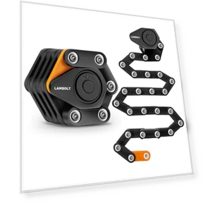 Heavy Duty Anti-Theft Folding Combination Lock — Chain, Lambolt