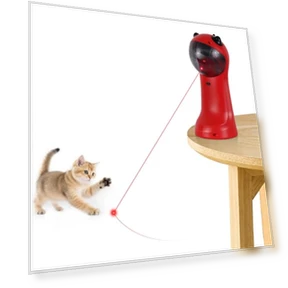Automatic Motion-Activated Cat Toy with Adjustable Light — Cat Playthings, TBTeek